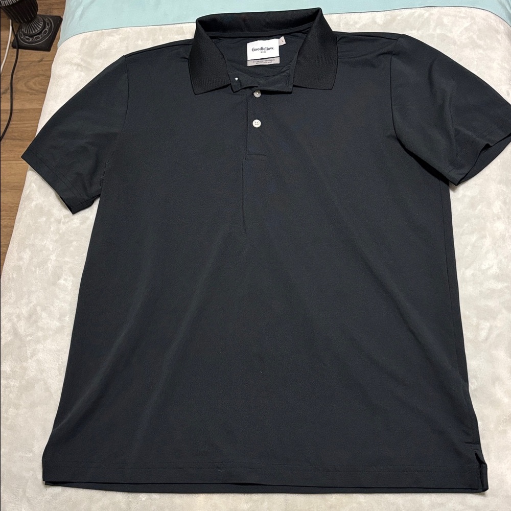 NWOT Black Collared Polo Short Sleeve Shirt
